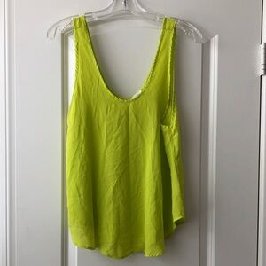 Lush Neon Lime Scoop Neck Sleeveless Tank
